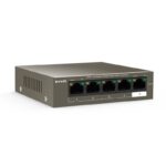 Tenda 5-port Metal Fast Ethernet Switch with 4 PoE Ports - Image 2
