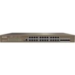 Tenda TEG5328P-24-410W Managed L3 Gigabit Ethernet (10/100/1000) Power over Ethernet (PoE) 1U Grey
